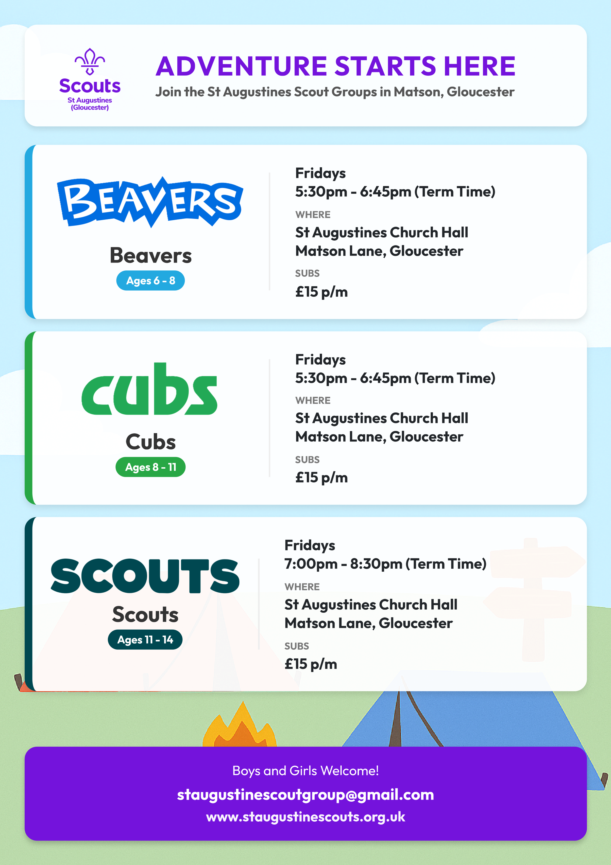 St Augustines All Groups Poster