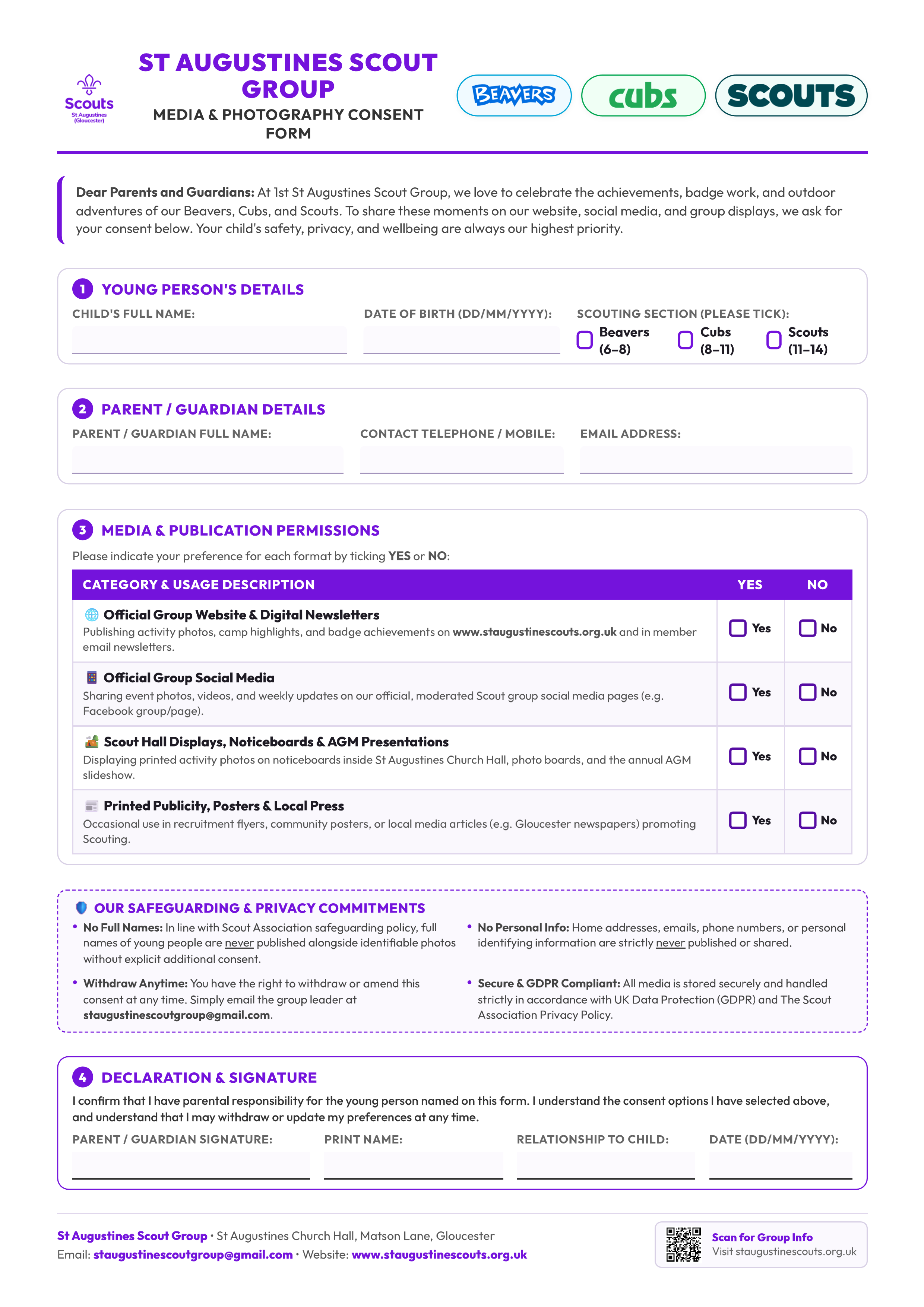 Media Consent Form